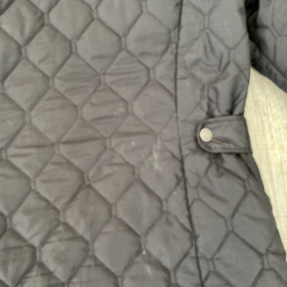 Eddie Bauer Quilted Jacket Snap Pockets Lightweight Coat Black Size M - Picture 8 of 12